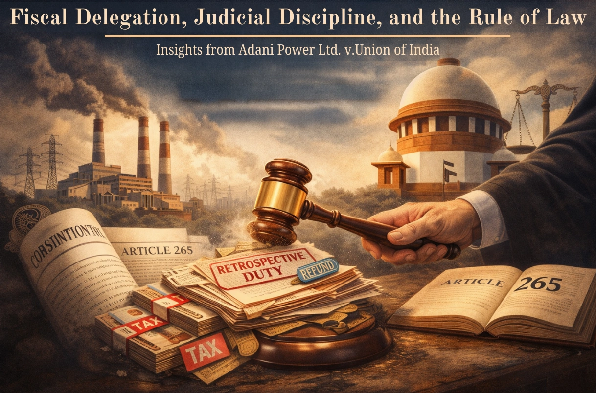 Fiscal Delegation, Judicial Discipline, and the Rule of Law: Insights from Adani Power Ltd. v. Union of India