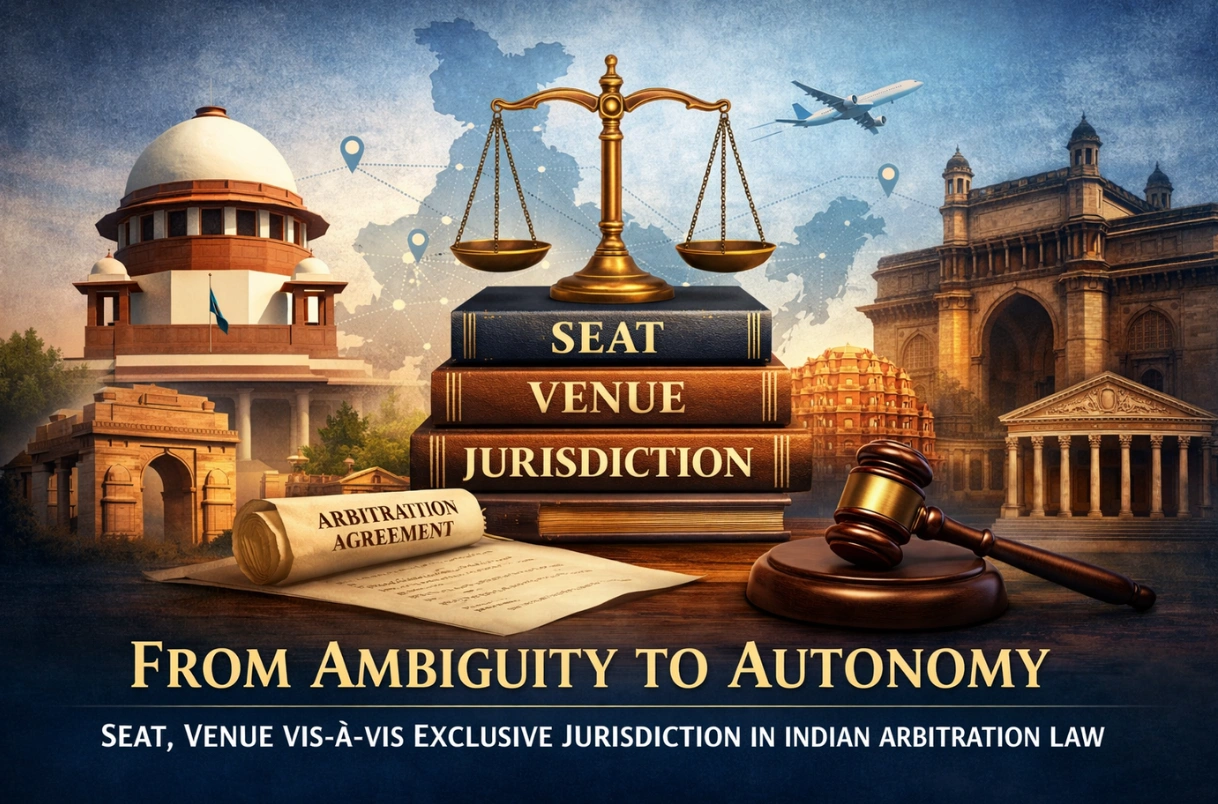 FROM AMBIGUITY TO AUTONOMY: SEAT, VENUE VIS-À-VIS EXCLUSIVE JURISDICTION IN INDIAN ARBITRATION LAW