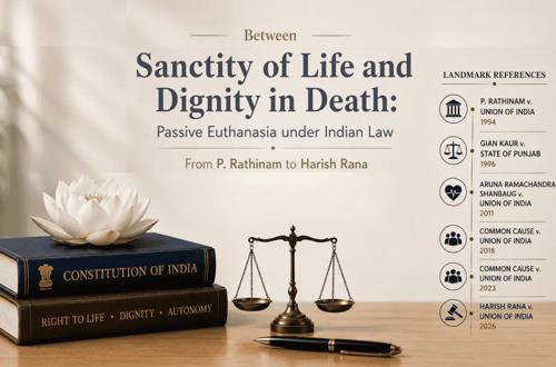 Between Sanctity of Life and Dignity in Death: Passive Euthanasia under Indian Law (From P. Rathinam to Harish Rana)