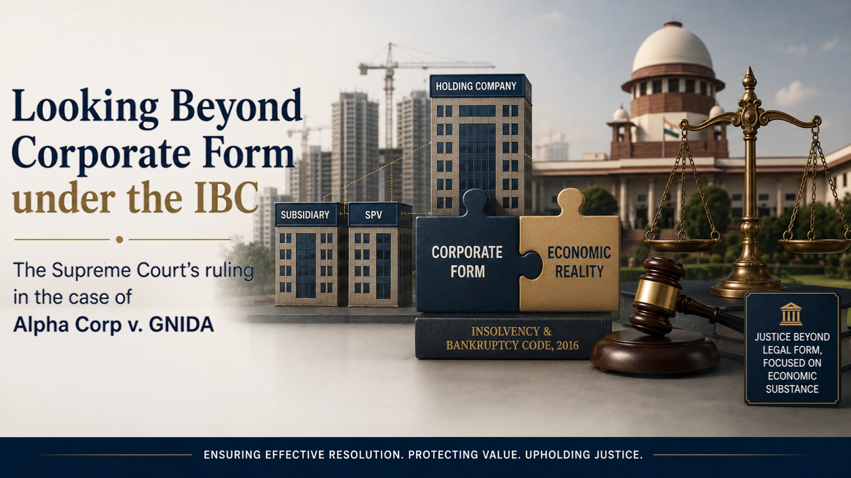 Looking beyond Corporate Form under the IBC: The Supreme Court’s ruling in the case of Alpha Corp v. GNIDA